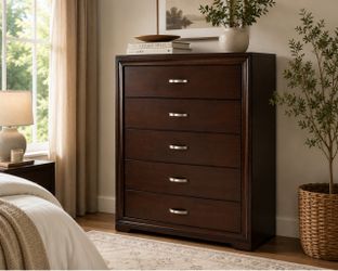 Solid wood 5-drawer dresser