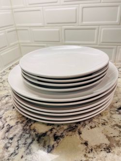 IKEA GODMIDDAG Plates – 5 Large 10” + 5 Small 8”