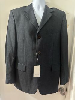 VZone Valentino Men's Gray Suit Blazer with Tags