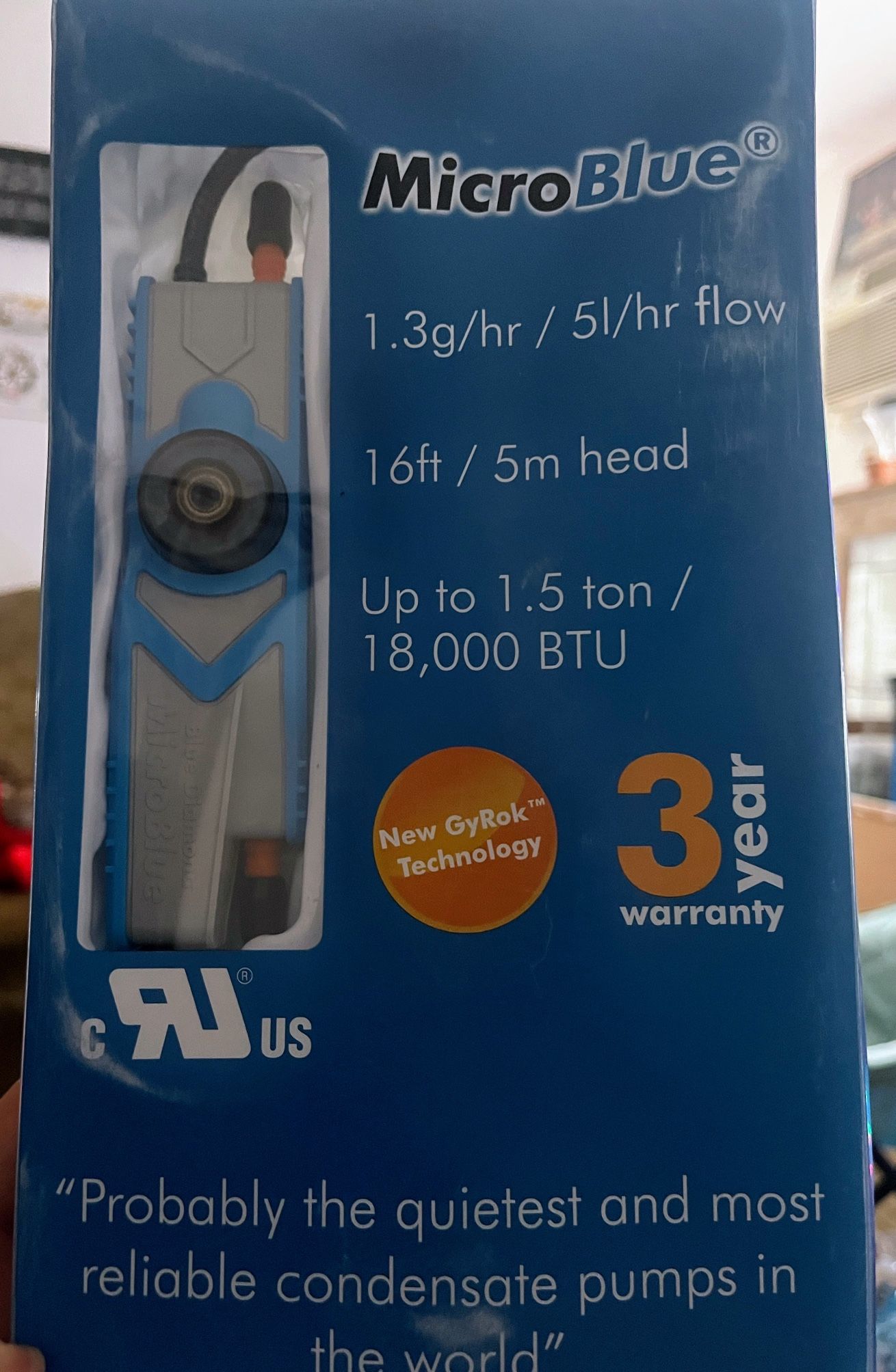 BlueDiamond MicroBlue Condensate Removal Pump