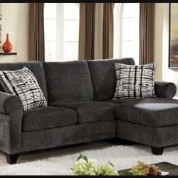 Brand New Plush Dark Grey Sectional Sofa