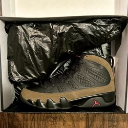 Brand New Jordan 9 Retro “Olive” (2024) Mens Size 11 