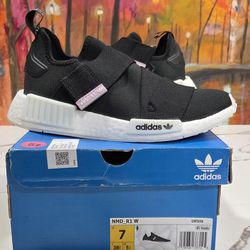 Adidas NMD R1 Slip On Velcro Size 7 Women's Nurse Comfort Shoes Running