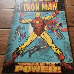 Iron Man Hanging Poster Particle Board Frames 