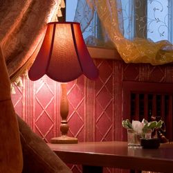 GO&SO Set of 2 Burgundy Bell Lamp Shades Scalloped Lamp Shade Petal Edge Braid 6"Top x 13"Bottom x 10.6"High (Spider) Silk Fabric Lampshades for Floor