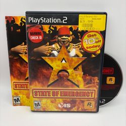 State Of Emergency PlayStation 2 CIB TESTED ROCKSTAR GAMES