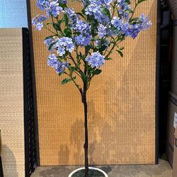 4 ft Artificial Flower Plant in Pot Hydrangea Tree