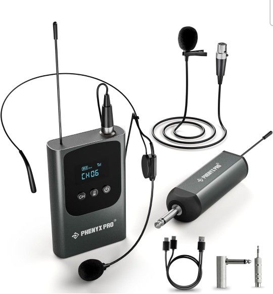 Digital Wireless Microphone System w/ Mini Receiver 15 Channel Transmitter. Msrp$52
