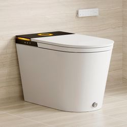 HOROW X70 Smart Toilet with Bidet Built In, Auto Open/Close, Auto Flush, Foam Shield, ADA Chair Height, Elongated Heated Seat, Instant Warm Water, Pow
