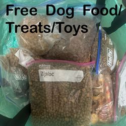 Free Dog Food/treats/toys