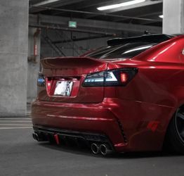 2006-2013 LEXUS IS250 IS350 Rear Bumper Cover Facelift With 3rd Brake Light NEW