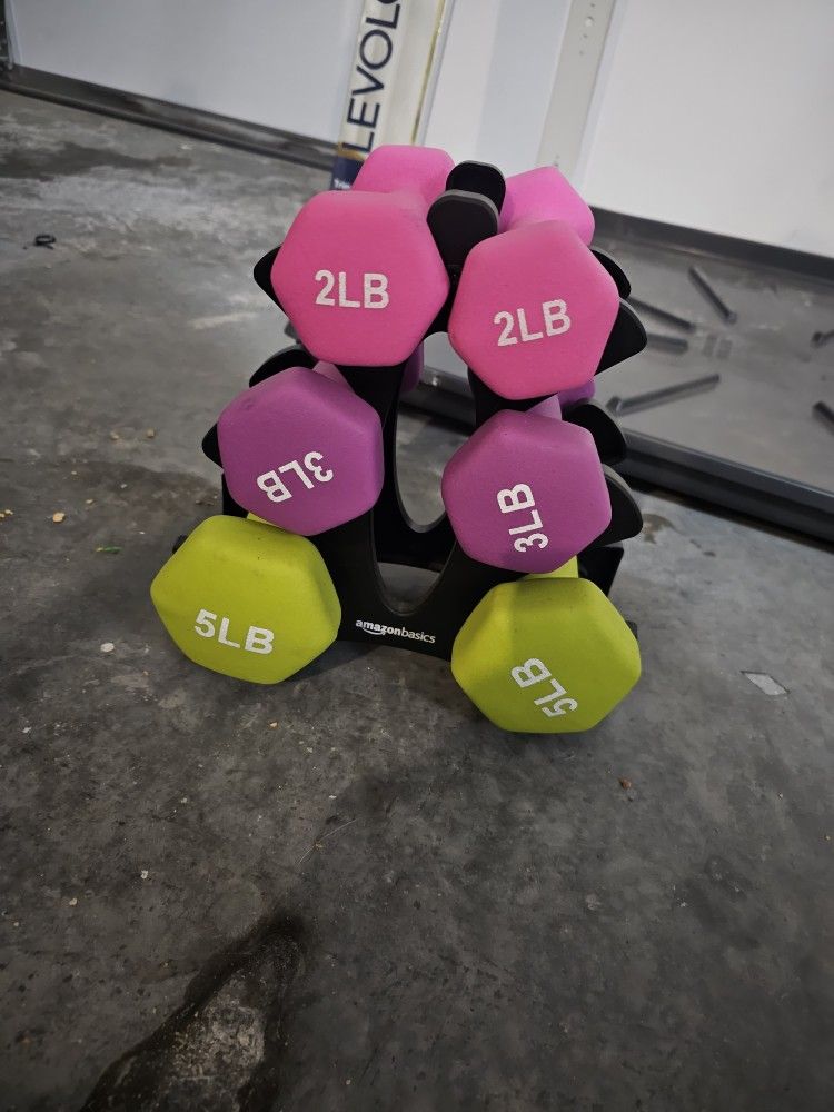 Weight Set With Stand