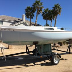 Cal 20 Sailboat With Trailer