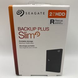 Seagate STHN(contact info removed) Backup Plus Slim USB 3.0 2TB External Hard Drive - Black 424