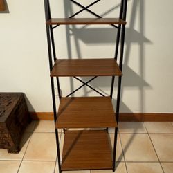Set Of 2 Collapsible Shelves / Metal & Wood/ Folding $125