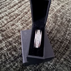 14k Diamond Men Wedding Band 