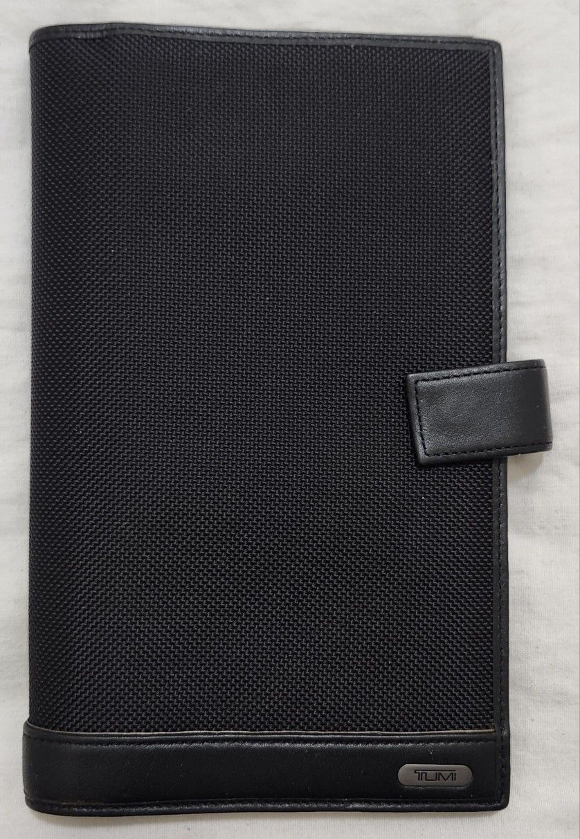 Authentic TUMI Black Ballistic Nylon Passport Wallet 