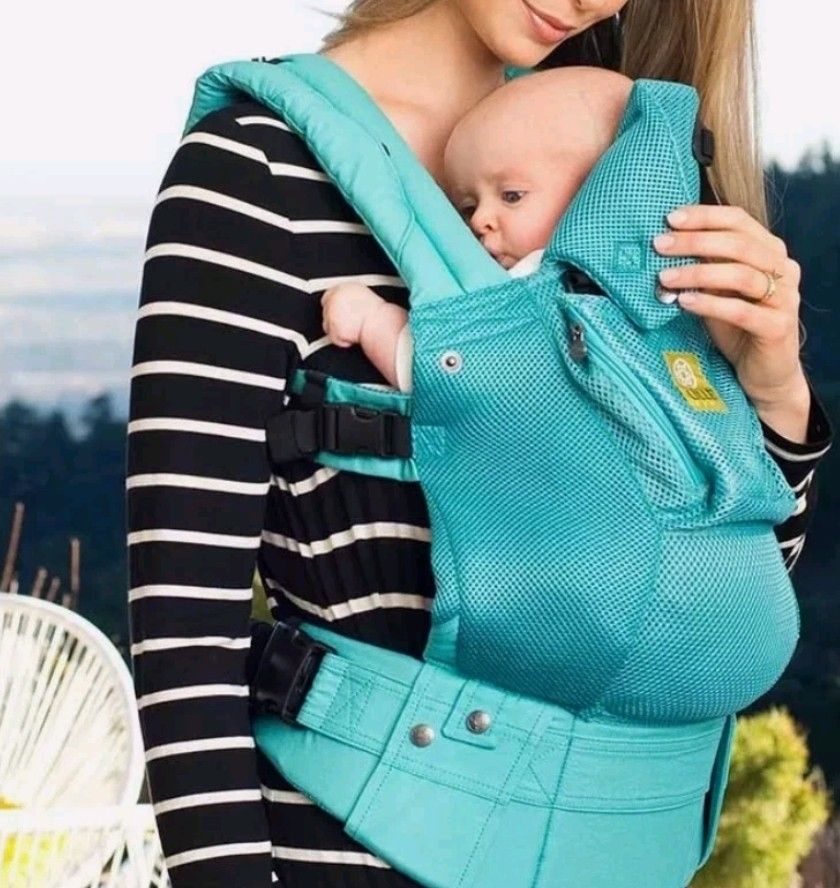 Teal Mesh Lille Baby Infant Baby Carrier Complete All Season Teal Pacific Color 6 In 1