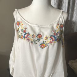 Off Shoulder Crop Top