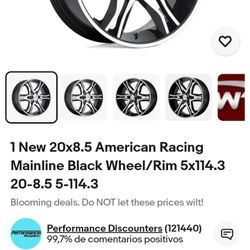 VENDO RINES RACING SIZE 20X8.5 5X114.3 LEKEDAN FORD EXPLORER HYLANDER 