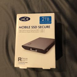 2tb Mobile Secure Hard drive 