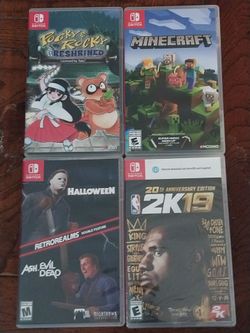 4 Nintendo switch games $40 each