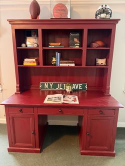 Custom Made 2-Piece Desk from California 64w x 30d x 31h top is 13.5d x 45h Smoke free household