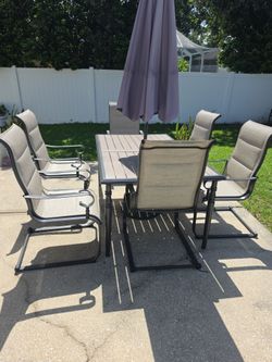 Patio furniture.