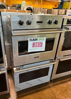 Viking built in double wall oven 30 inch wide