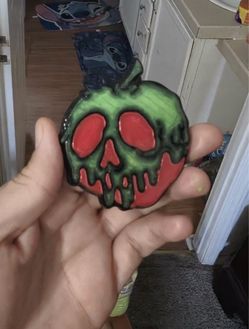 Custom Handmade Poison Apple 3D Print / Resin Art Keychain