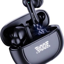 Brandnew A8 Earbuds Wireless Earbuds, 4 Mics for ENC Clear Calls, LED Display, 13mm Dynamic Driver, 35H Long Playtime, Bluetooth 5.3 Earbuds, Long Bat