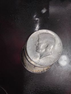 John F Kennedy 1964 90% silver half dollars