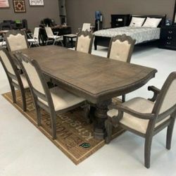 Kiera Gray Formal Dining Set


7-Piece (Table+6 Side Chairs)