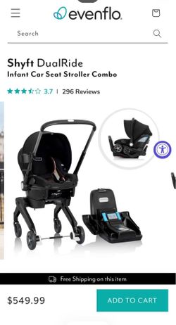 Evenflo infant car seat  stroller combo/ SHYFT DUALRIDE
