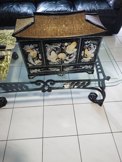  Vintage Oriental Jewelry Box