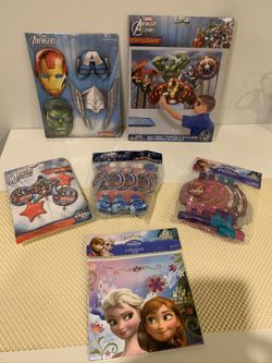 Frozen and avenger party supplies