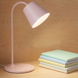 Realspace Kessly LED Desk Lamp with USB Charging Port Pink Finish New
