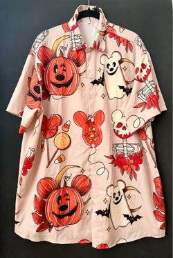 Halloween 🎃 Button-Up Shirt Size L