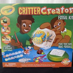 Crayola Critter Creator Fossil Kit Bug Molds Art Projects Paint Colors Brand New Ages 7+ (Retail: $22) School Fun