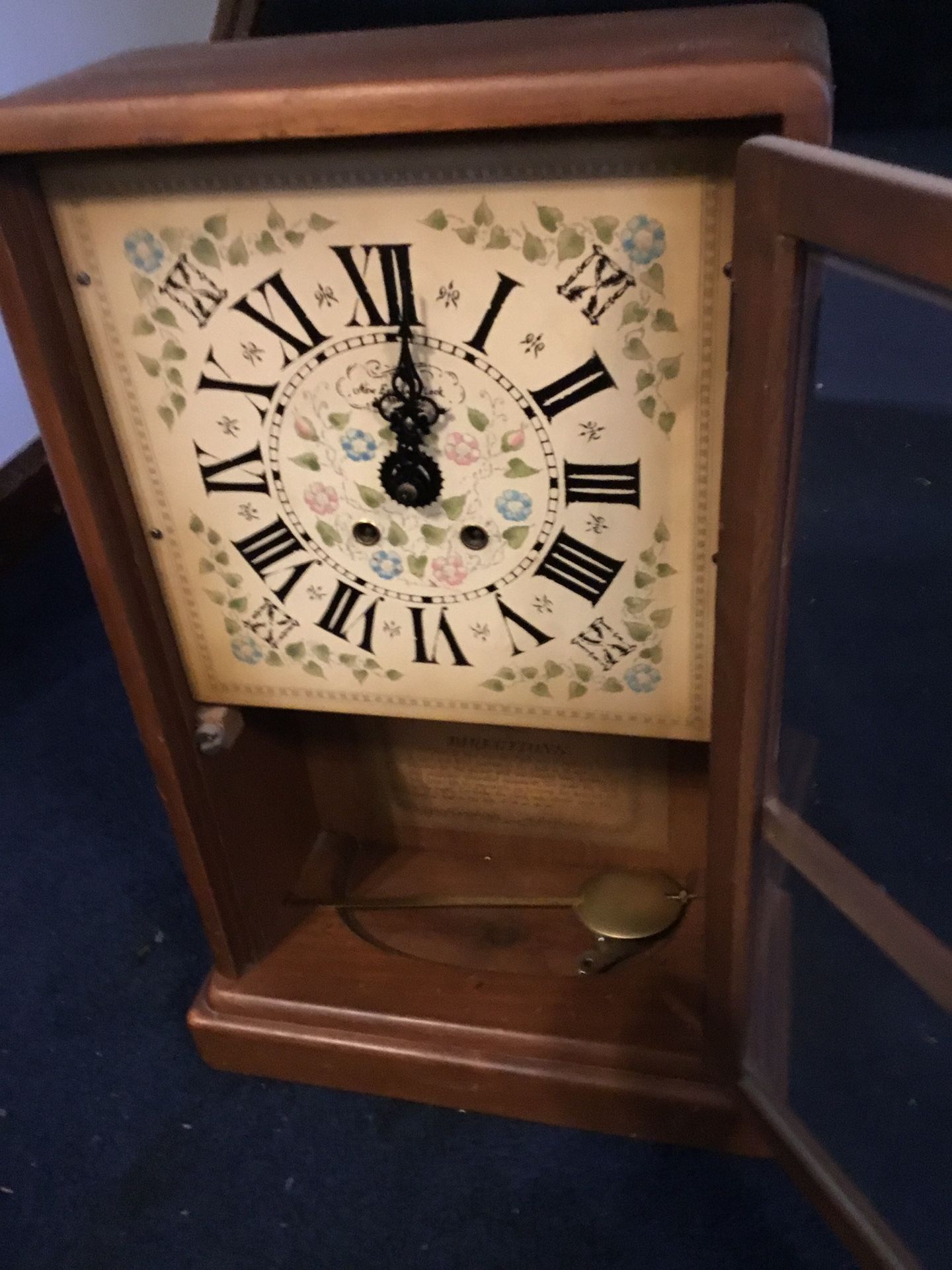 New England clock company vintage clock (not running, great for the