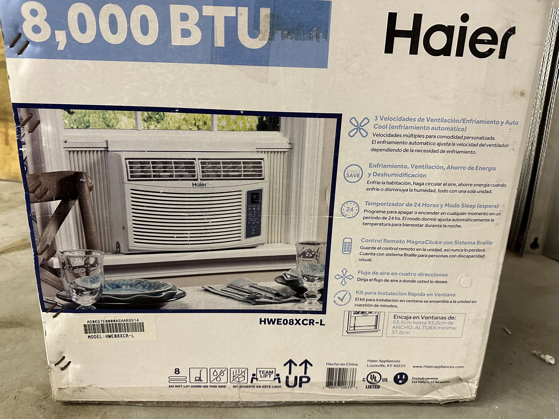 Haier 8,000 BTU Window Air Conditioner NIB