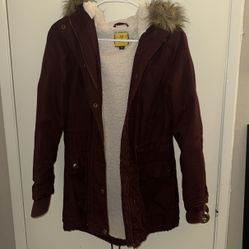 Burgundy Winter Jacket — Move Out Sale! 