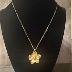 Chain With Flower Pendant