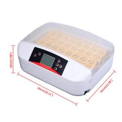 32 Automatic Digital Eggs Incubator Chicken Hatcher Turning Temperature Alarm