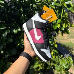 Nike Dunk High ‘Black Rosewood Pure Platinum’ Women / Men Sizes Sneakers / Shoes