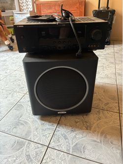 Polk Audio PSW110 Subwoofer + Yamaha HTR‑6130 Receiver