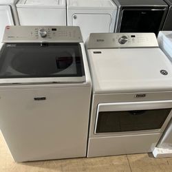Maytag washer and dryer set glasstop load