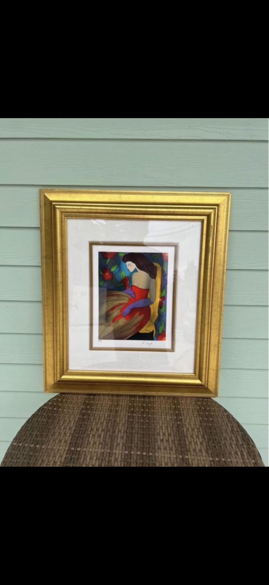 Linda Le Kinff "Helene II" - Rare HC 18/50 Serigraph - Framed - Collectible Art