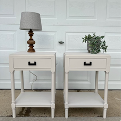 Nighstand set - solid wood - lightweight