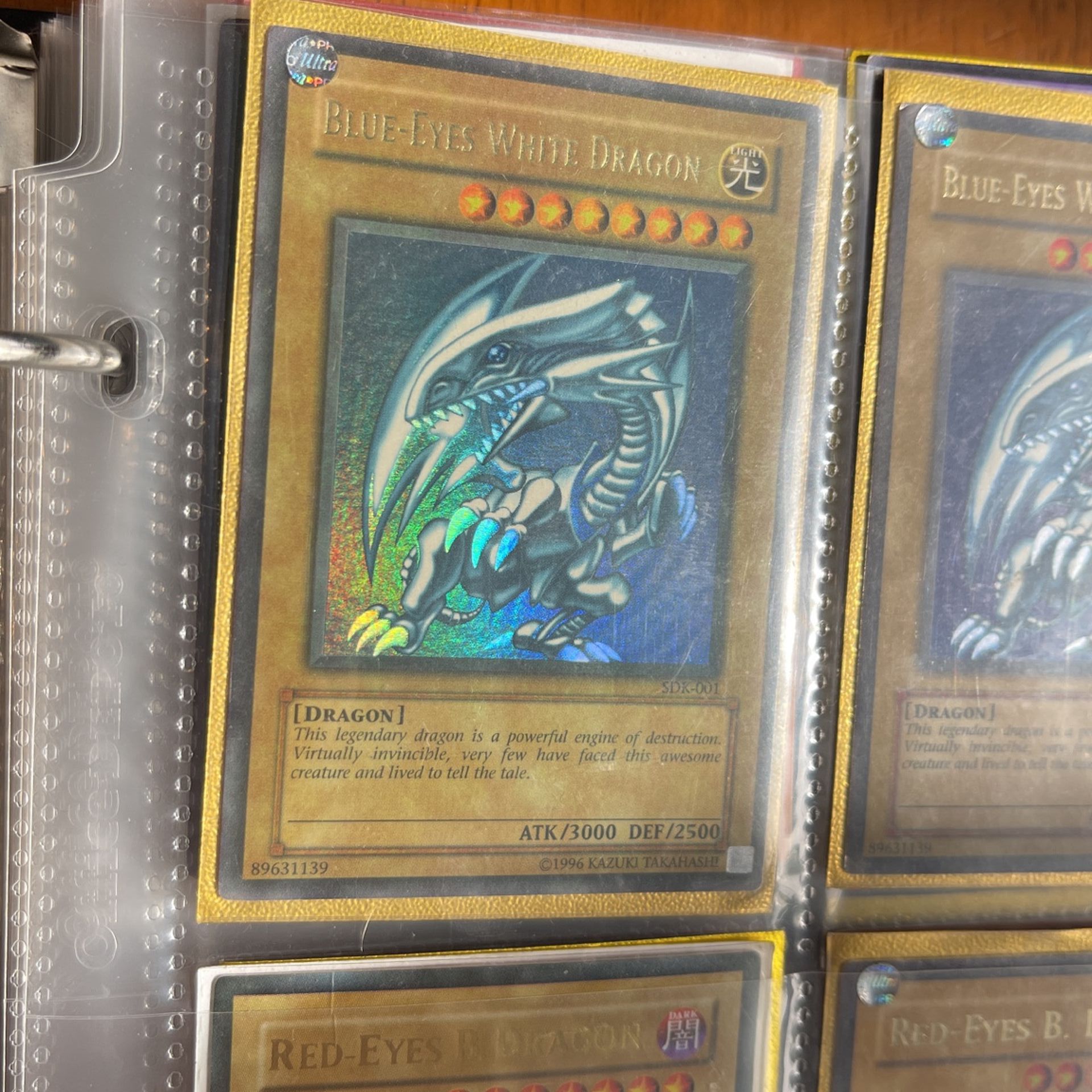 Blue Eyes White Dragon, Charizard Holo, Red Eyes First Edition Rare Mint